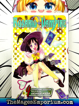 Rosario + Vampire Vol 4 - The Mage's Emporium Viz Media 2411 BackInStock UPDATEMETA Used English Manga Japanese Style Comic Book