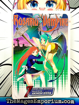 Rosario + Vampire Vol 7 - The Mage's Emporium Viz Media outofstock UPDATEMETA Used English Manga Japanese Style Comic Book