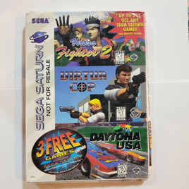 Virtua Fighter 2/Virtua Cop/Daytona USA 3 Game Bundle [Not for Resale] (Sega Saturn)