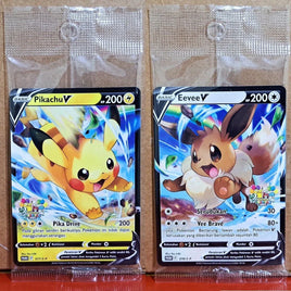 (Indonesian) Pokémon TCG: Pikachu V and Eevee V Jakarta Festival Promo Card Set