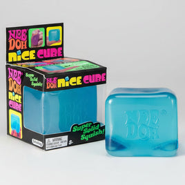 Schylling Nee-Doh Nice Cube Super Solid Squish: Blue Cube