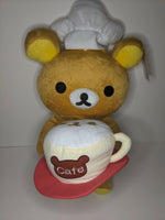 19” San-x Rilakkuma Plush Cafe Waiter Round 1