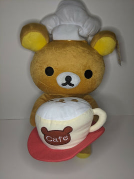 19” San-x Rilakkuma Plush Cafe Waiter Round 1