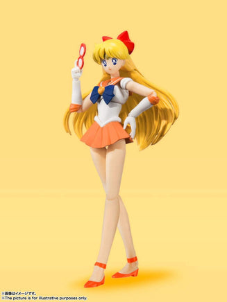 Sailor Venus - Animation Color Edition - "Pretty Guardian Sailor Moon", Bandai Tamashii Nations S.H. Figuarts Figure - The Mage's Emporium Super Anime Store Shopify Collective Super Anime Store Used English Figures Japanese Style Comic Book