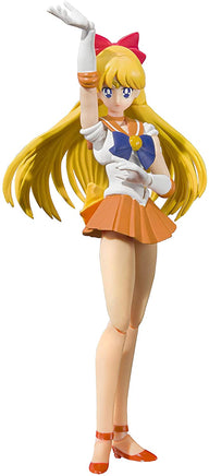 Sailor Venus - Animation Color Edition - "Pretty Guardian Sailor Moon", Bandai Tamashii Nations S.H. Figuarts Figure - The Mage's Emporium Super Anime Store Shopify Collective Super Anime Store Used English Figures Japanese Style Comic Book