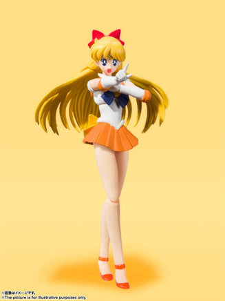 Sailor Venus - Animation Color Edition - "Pretty Guardian Sailor Moon", Bandai Tamashii Nations S.H. Figuarts Figure - The Mage's Emporium Super Anime Store Shopify Collective Super Anime Store Used English Figures Japanese Style Comic Book