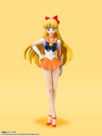 Sailor Venus - Animation Color Edition - "Pretty Guardian Sailor Moon", Bandai Tamashii Nations S.H. Figuarts Figure - The Mage's Emporium Super Anime Store Shopify Collective Super Anime Store Used English Figures Japanese Style Comic Book