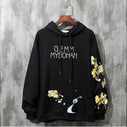 Sakura Crane Hoodie - The Mage's Emporium Kore Kawaii Kore Kawaii Shopify Collective Used English Japanese Style Comic Book