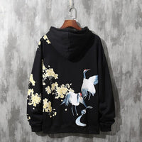 Sakura Crane Hoodie - The Mage's Emporium Kore Kawaii Kore Kawaii Shopify Collective Used English Japanese Style Comic Book