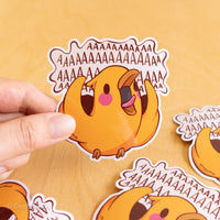 Screaming Bird Sticker - The Mage's Emporium Geoffrey Siu Art LLC Geoffrey Siu Art LLC Shopify Collective Used English Vinyl Sticker Japanese Style Comic Book