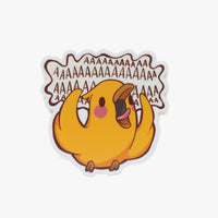 Screaming Bird Sticker - The Mage's Emporium Geoffrey Siu Art LLC Geoffrey Siu Art LLC Shopify Collective Used English Vinyl Sticker Japanese Style Comic Book
