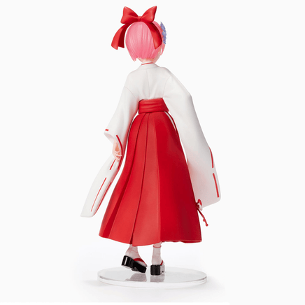 SEGA: Re:Zero Starting Life in Another World - Ram (Shrine Maiden Style) Super Premium Figure - The Mage's Emporium Shumi Toys & Gifts Shopify Collective Shumi Toys & Gifts Used English Prize Japanese Style Comic Book