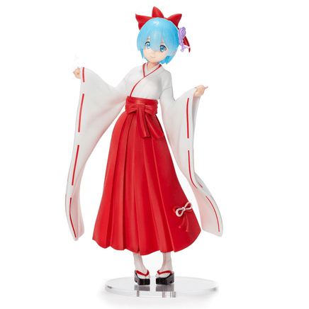 SEGA: Re:Zero Starting Life in Another World - Rem (Shrine Maiden Style) Super Premium Figure - The Mage's Emporium Shumi Toys & Gifts Shopify Collective Shumi Toys & Gifts Used English Prize Japanese Style Comic Book