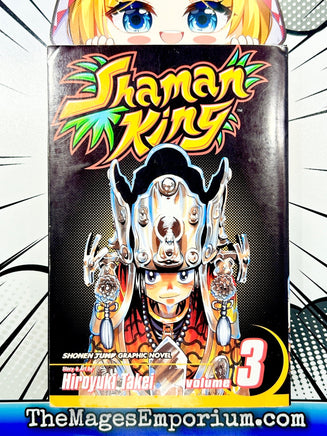 Shaman King Vol 3 - The Mage's Emporium Kodansha 2404 bis7 copydes Used English Manga Japanese Style Comic Book