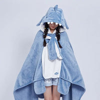 Shark Blanket Hoodie Cloak - The Mage's Emporium Kore Kawaii Kore Kawaii Shopify Collective Used English Japanese Style Comic Book