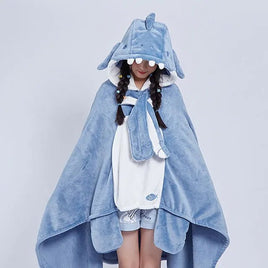 Shark Blanket Hoodie Cloak - The Mage's Emporium Kore Kawaii Kore Kawaii Shopify Collective Used English Japanese Style Comic Book