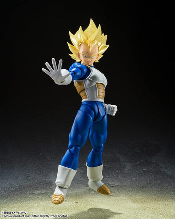 S.H.Figuarts Super Saiyan Vegeta Awakening Super Saiyan Blood Figure Dragon Ball Z - The Mage's Emporium Super Anime Store Shopify Collective Super Anime Store Used English Figure Japanese Style Comic Book