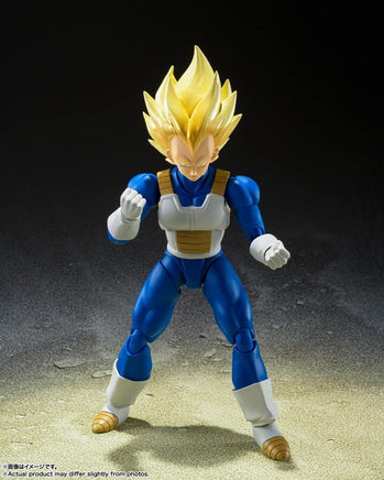 S.H.Figuarts Super Saiyan Vegeta Awakening Super Saiyan Blood Figure Dragon Ball Z - The Mage's Emporium Super Anime Store Shopify Collective Super Anime Store Used English Figure Japanese Style Comic Book