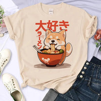 Shiba Inu Ramen T-Shirt - The Mage's Emporium Kore Kawaii Kore Kawaii Shopify Collective Used English Japanese Style Comic Book
