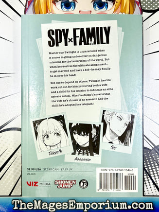 Spy x Family Vol 1 - The Mage's Emporium Viz Media outofstock UPDATEMETA Used English Manga Japanese Style Comic Book