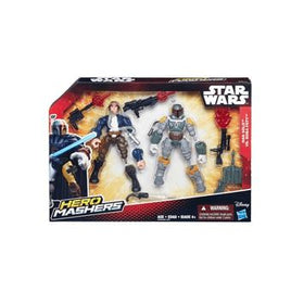 Star Wars Hero Mashers Battle Pack Action Figures - Han Solo vs Boba Fett - The Mage's Emporium ToyShnip Shopify Collective ToyShnip Used English Toys & Games Japanese Style Comic Book