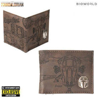 Star Wars: Mandalorian Etched PU Bifold Wallet - Entertainment Earth Exclusive - The Mage's Emporium ToyShnip Shopify Collective ToyShnip Used English Backpacks Japanese Style Comic Book