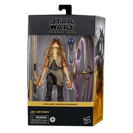 Star Wars: The Black Series - Jar Jar Binks (The Phantom Menace) 6 - Inch Deluxe Action Figure - The Mage's Emporium Shumi Toys & Gifts Shopify Collective Shumi Toys & Gifts Used English The Black Series Japanese Style Comic Book