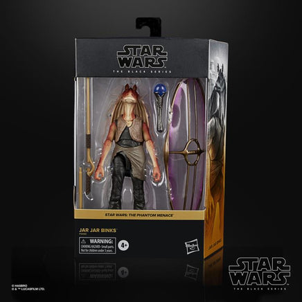 Star Wars: The Black Series - Jar Jar Binks (The Phantom Menace) 6 - Inch Deluxe Action Figure - The Mage's Emporium Shumi Toys & Gifts Shopify Collective Shumi Toys & Gifts Used English The Black Series Japanese Style Comic Book
