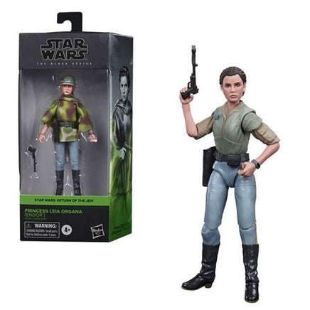 Star Wars: The Black Series - Leia Organa (Endor Battle Poncho) (Return of the Jedi) 6 - Inch Action Figure - The Mage's Emporium Shumi Toys & Gifts Shopify Collective Shumi Toys & Gifts Used English The Black Series Japanese Style Comic Book