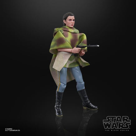 Star Wars: The Black Series - Leia Organa (Endor Battle Poncho) (Return of the Jedi) 6 - Inch Action Figure - The Mage's Emporium Shumi Toys & Gifts Shopify Collective Shumi Toys & Gifts Used English The Black Series Japanese Style Comic Book