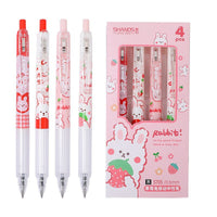 Strawberry Bunny Gel Pens - The Mage's Emporium Kore Kawaii Kore Kawaii Shopify Collective Used English Japanese Style Comic Book