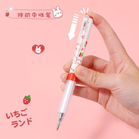 Strawberry Bunny Gel Pens - The Mage's Emporium Kore Kawaii Kore Kawaii Shopify Collective Used English Japanese Style Comic Book