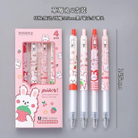 Strawberry Bunny Gel Pens - The Mage's Emporium Kore Kawaii Kore Kawaii Shopify Collective Used English Japanese Style Comic Book
