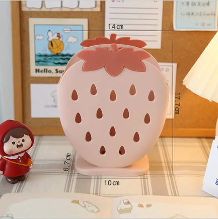 Strawberry Pen Holder - The Mage's Emporium Kore Kawaii Kore Kawaii Shopify Collective Used English Japanese Style Comic Book