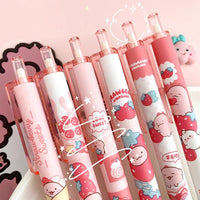 Strawberry Sweets Character Pens Set - The Mage's Emporium Kore Kawaii Kore Kawaii Shopify Collective Used English Japanese Style Comic Book