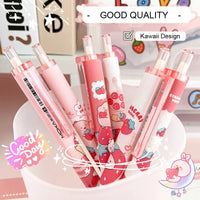 Strawberry Sweets Character Pens Set - The Mage's Emporium Kore Kawaii Kore Kawaii Shopify Collective Used English Japanese Style Comic Book