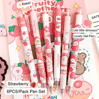 Strawberry Sweets Character Pens Set - The Mage's Emporium Kore Kawaii Kore Kawaii Shopify Collective Used English Japanese Style Comic Book