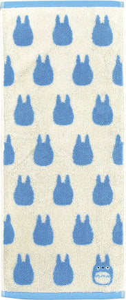 Studio Ghibli Silhouette Series (Face Towel) My Neighbor Totoro Marushin Silhouette Towel Series Light Blue - The Mage's Emporium Super Anime Store Shopify Collective Super Anime Store Used English Towels Japanese Style Comic Book