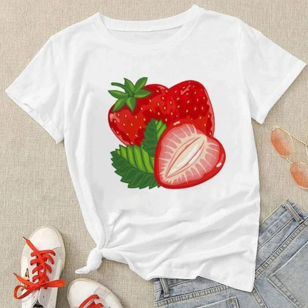 Summer Strawberry T-Shirt - The Mage's Emporium Kore Kawaii Kore Kawaii Shopify Collective Used English Japanese Style Comic Book