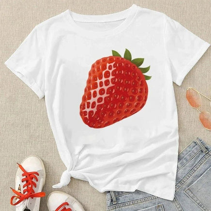 Summer Strawberry T-Shirt - The Mage's Emporium Kore Kawaii Kore Kawaii Shopify Collective Used English Japanese Style Comic Book