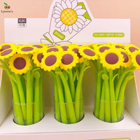 Sunflower Gel Pens - The Mage's Emporium Kore Kawaii Kore Kawaii Shopify Collective Used English Japanese Style Comic Book