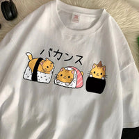 Sushi Cats T-Shirt - The Mage's Emporium Kore Kawaii Kore Kawaii Shopify Collective Used English Japanese Style Comic Book