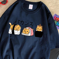 Sushi Cats T-Shirt - The Mage's Emporium Kore Kawaii Kore Kawaii Shopify Collective Used English Japanese Style Comic Book