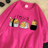 Sushi Cats T-Shirt - The Mage's Emporium Kore Kawaii Kore Kawaii Shopify Collective Used English Japanese Style Comic Book