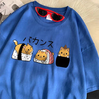 Sushi Cats T-Shirt - The Mage's Emporium Kore Kawaii Kore Kawaii Shopify Collective Used English Japanese Style Comic Book
