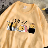 Sushi Cats T-Shirt - The Mage's Emporium Kore Kawaii Kore Kawaii Shopify Collective Used English Japanese Style Comic Book