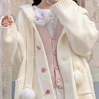 Sweater Cardigan Hoodie - The Mage's Emporium Kore Kawaii Kore Kawaii Shopify Collective Used English Japanese Style Comic Book