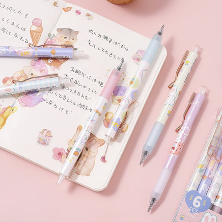Sweet Bunny Gel Pens Set - The Mage's Emporium Kore Kawaii Kore Kawaii Shopify Collective Used English Japanese Style Comic Book