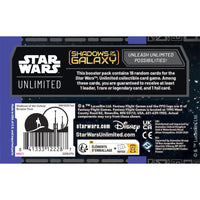 Star Wars: Unlimited - Shadows of the Galaxy Booster Pack