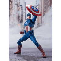 Tamashii Nations S.H. Figuarts: Avengers - Captain America (Avengers Assemble Edition) - The Mage's Emporium Shumi Toys & Gifts Shopify Collective Shumi Toys & Gifts Used English S.H. Figuarts Japanese Style Comic Book